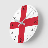 England-Flagge Runde Wanduhr (Winkel)