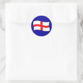 England-Flagge Runder Aufkleber (Tasche)