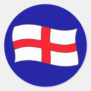 England-Flagge Runder Aufkleber