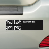 England-Flagge Schwarz-weiß Autoaufkleber (Auf Auto)