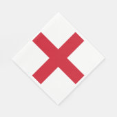 England-Flagge Serviette (Ecke)