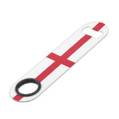 England-Flagge Speed Flaschenöffner (Rückseite Schrägansicht)
