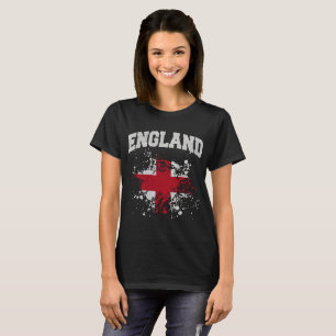 England-Flagge Spritzer T-Shirt