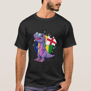 England-Flagge Süßer Dino T-Rex England Stolz Engl T-Shirt
