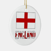 England - Flagge und Name Keramik Ornament (Rechts)