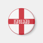 England - Flagge und Name Magnet (Vorne)