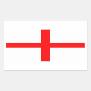 England-Flagge von St George Rechteckiger Aufkleber