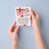 England-Flagge, Werbung für Englischkurse Flyer (Gruppe)