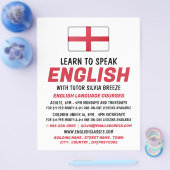 England-Flagge, Werbung für Englischkurse Flyer (Einzeln)