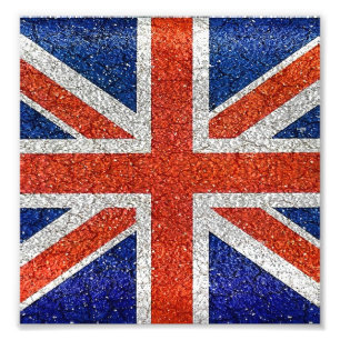 England-Flaggen-klare Schmutz-Art Fotodruck