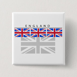 England-Flaggen-Knopf Button