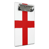 England-Flaggen-Knopf Mini Klemmbrett (Schrägansicht)