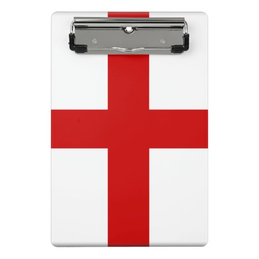 England-Flaggen-Knopf Mini Klemmbrett (Vorderseite)