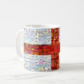 England-Flaggen-Montage Kaffeetasse (Vorderseite Links)