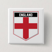 England Flaggen-Schild Button (Vorderseite)