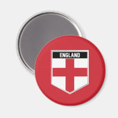England Flaggen-Schild Magnet (Vorderseite/Rückseite)