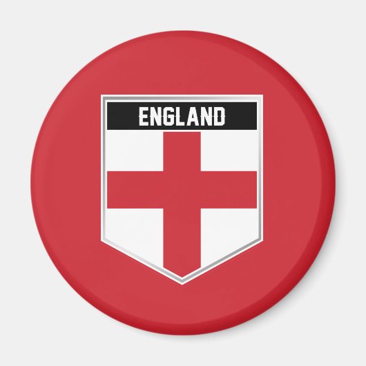 England Flaggen-Schild Magnet (Vorne)
