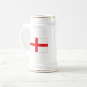 England-Flaggen-Tasse Bierglas (Vorderseite Links)