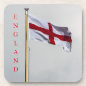 England Flaggen Untersetzer (Vorderseite)