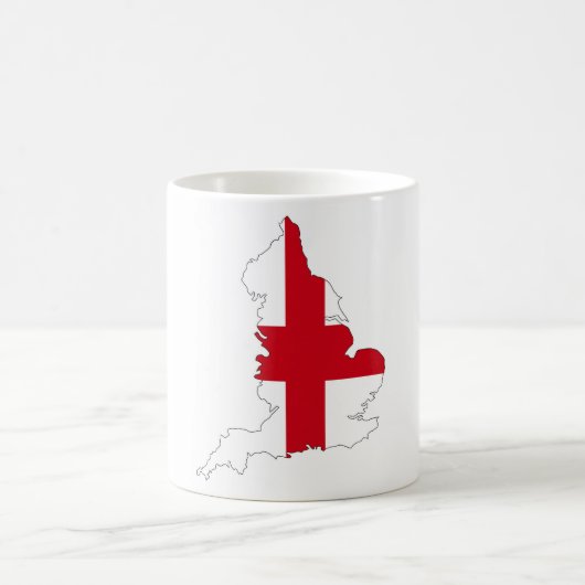 England-Flaggenkartenkönigreich-Landform Kaffeetasse (Mittel)