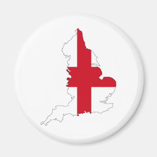 England-Flaggenkartenkönigreich-Landform Magnet