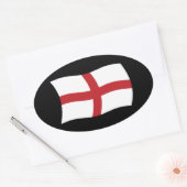 England-Flaggensticker Ovaler Aufkleber (Umschlag)