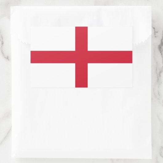 England-Flaggensticker Rechteckiger Aufkleber (Tasche)