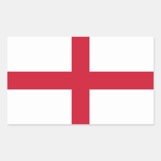 England-Flaggensticker Rechteckiger Aufkleber (Vorderseite)