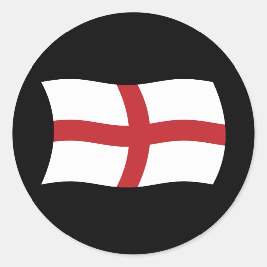 England-Flaggensticker Runder Aufkleber (Vorderseite)