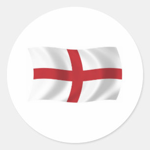 England-Flaggensticker Runder Aufkleber