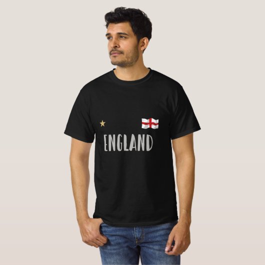 England Football Fan Shirt Englische Flagge (Vorne ganz)
