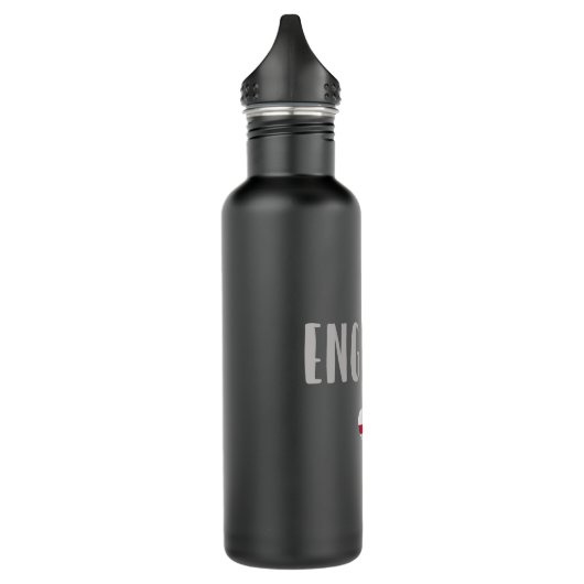 England Football Fan Shirt Englische Flagge Edelstahlflasche (Links)