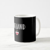 England Football Fan Shirt Englische Flagge Kaffeetasse (VorderseiteRechts)