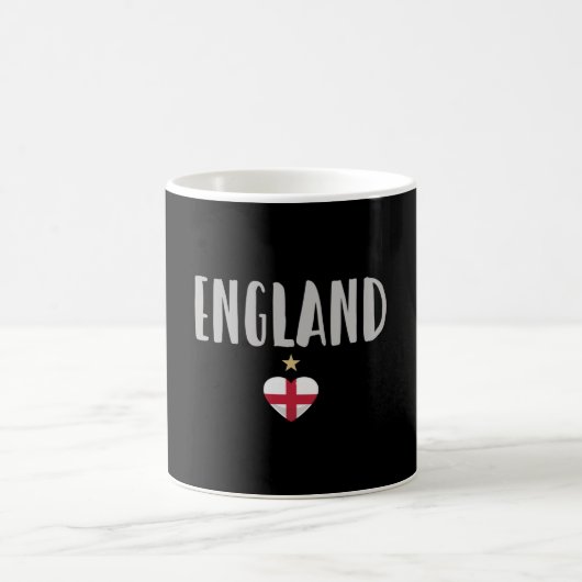 England Football Fan Shirt Englische Flagge Kaffeetasse (Mittel)