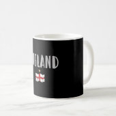 England Football Fan Shirt Englische Flagge Kaffeetasse (VorderseiteRechts)