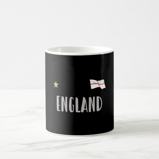 England Football Fan Shirt Englische Flagge Kaffeetasse (Mittel)