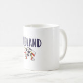 England Football Fan Shirt Englische Flagge Kaffeetasse (VorderseiteRechts)