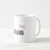 England Football Fan Shirt Englische Flagge Kaffeetasse (VorderseiteRechts)