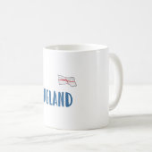 England Football Fan Shirt Englische Flagge Kaffeetasse (VorderseiteRechts)