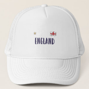 England Football Fan Shirt Englische Flagge Truckerkappe
