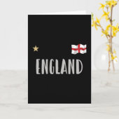 England Football Fan Shirt English Flag Karte (Gelbe Blume)