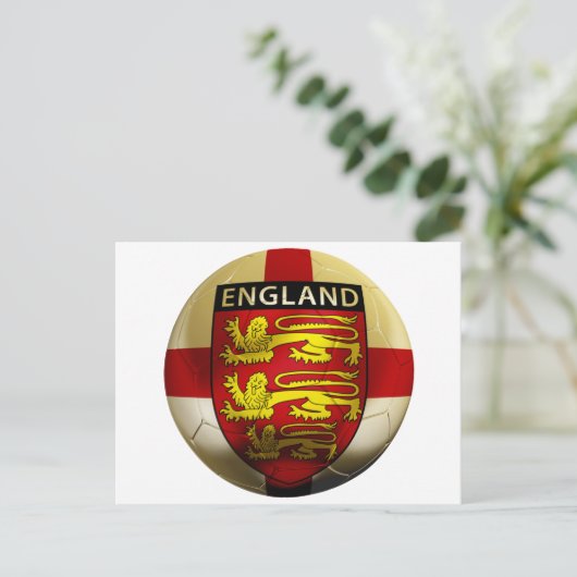 England Football Postkarte (Stehend Vorderseite)