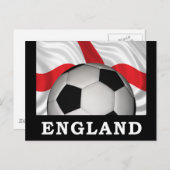 England Football Postkarte (Vorne/Hinten)