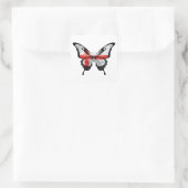 England Frack Butterfly Flag Aufkleber (Tasche)