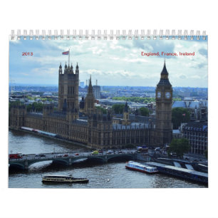 England, Frankreich, Irland 2016 Kalender
