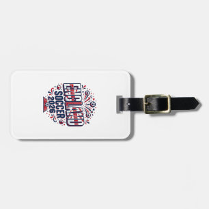 England Fußball 2026 Fußball Fett Land Typografie Gepäckanhänger