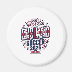 England Fußball 2026 Fußball Fett Land Typografie Magnet