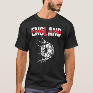 England Fußball Ball in Net Support Englisch Footb T-Shirt