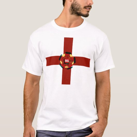 England-Fußball Brasilien-Shirt T-Shirt (Vorderseite)