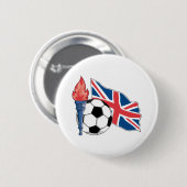 England-Fußball Button (Vorne & Hinten)